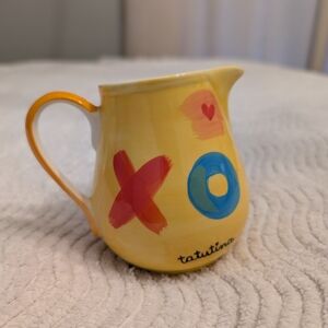 Tatutina Yellow Ceramic Cream Mug with Vibrant Design